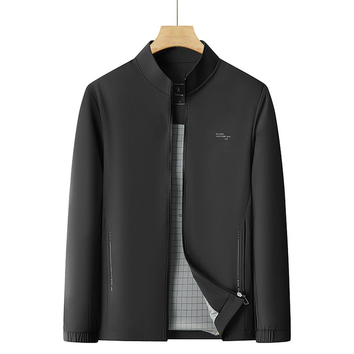 Herren Urbaner Stehkragen-Blouson mit minimalistischer Softshell-Optik Drune