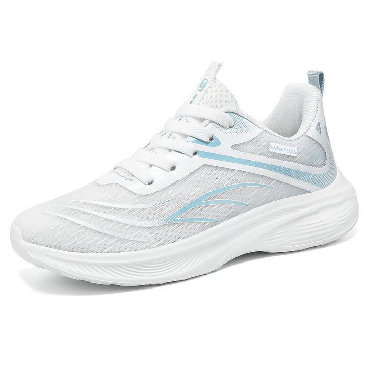 Damen nan atmungsaktiver Lightweight-Laufschuh mit dämpfender Wellen-EVA-Sohle und nahtlosem Mesh-Obermaterial Drune