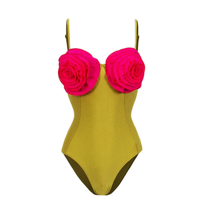Damen Bikiniset mit floralem Rüschendesign Drune