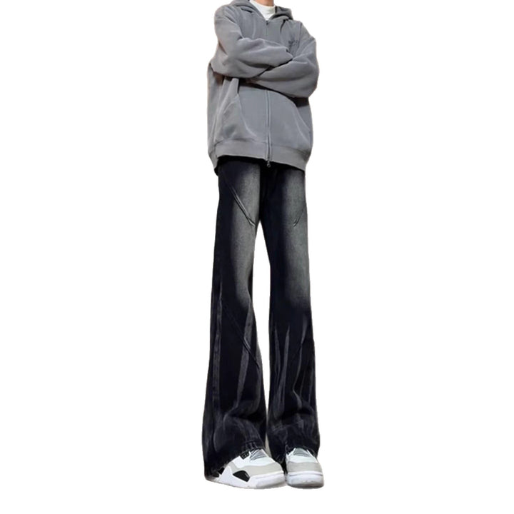 Herren lässige baggy Jeans im used Look Drune