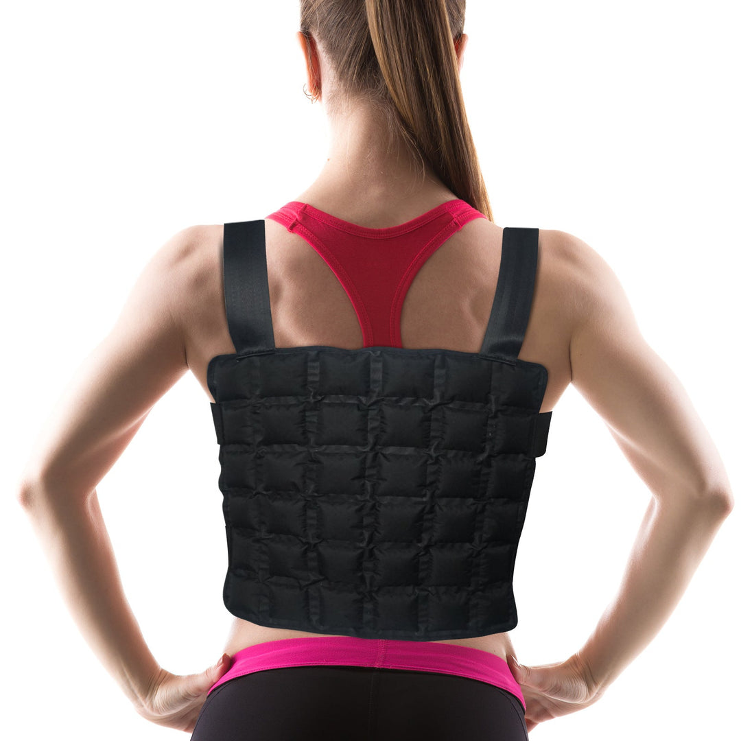 Unisex nan verstellbare Trainingsgewichtsweste mit modularen Gewichtstaschen, Klettfixierung und gepolsterten Schultergurten Drune