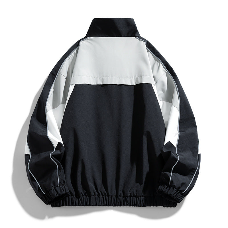 Herren Leichte Sportjacke mit hohem Kragen Drune