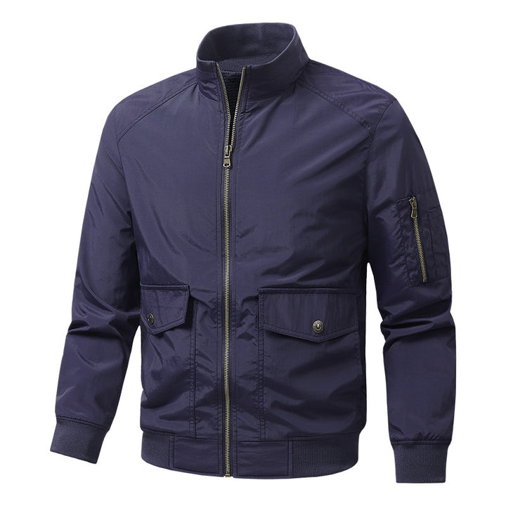 Herren Sportliche Jacke mit hohen Kragen und praktischen Taschen Drune