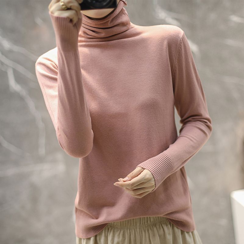 Damen Hochwertiger Rollkragenpullover Drune