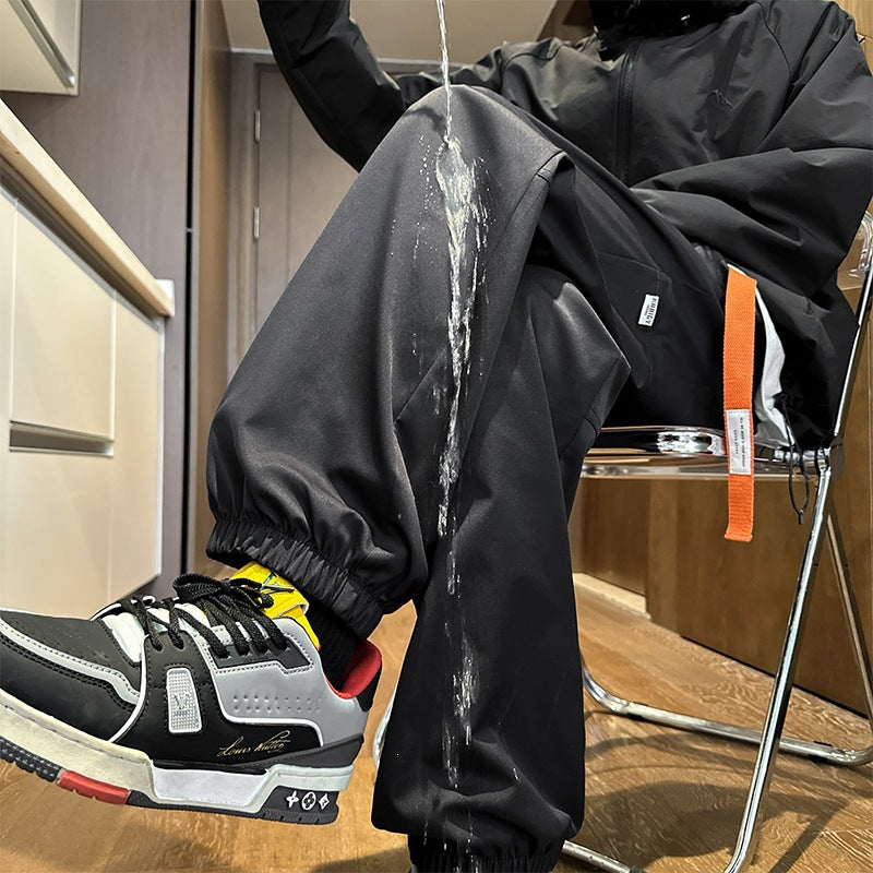 Herren Wasserabweisende Tech-Jogginghose mit elastischem Saum, Kordelzug und robusten Nähten Drune