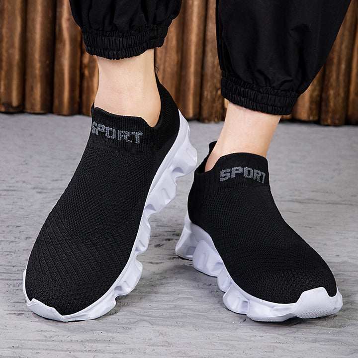 Unisex nan nahtloser Strick-Slip-On mit sockenähnlichem Schaft und skulpturierter Dämpfungssohle Drune