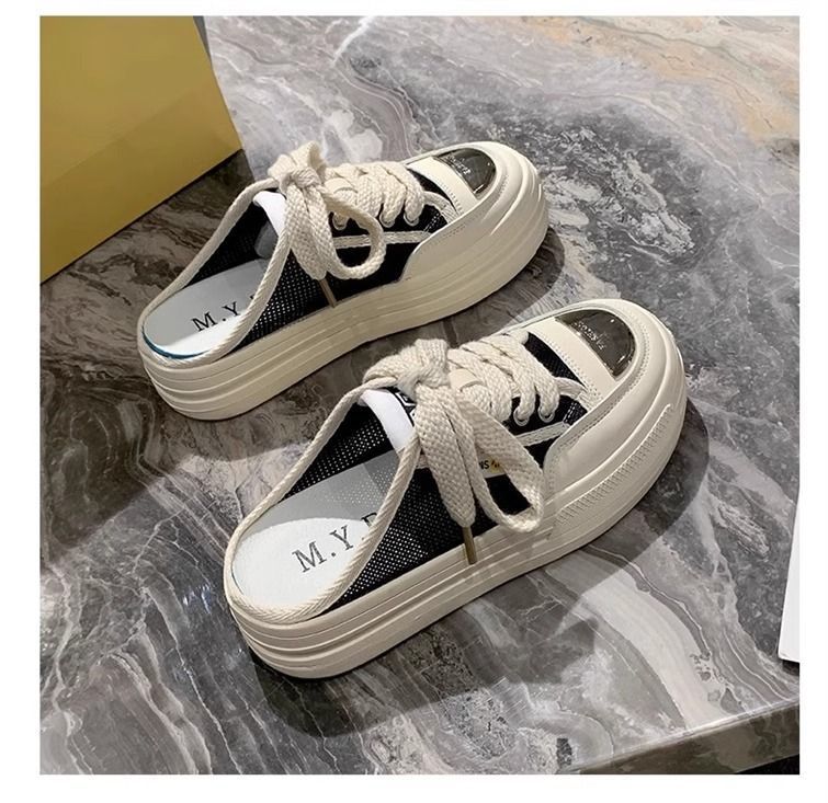 Damen modische Slip-On Sneakers mit dämpfender Sohle und luftiger Mesh-Oberfläche Drune