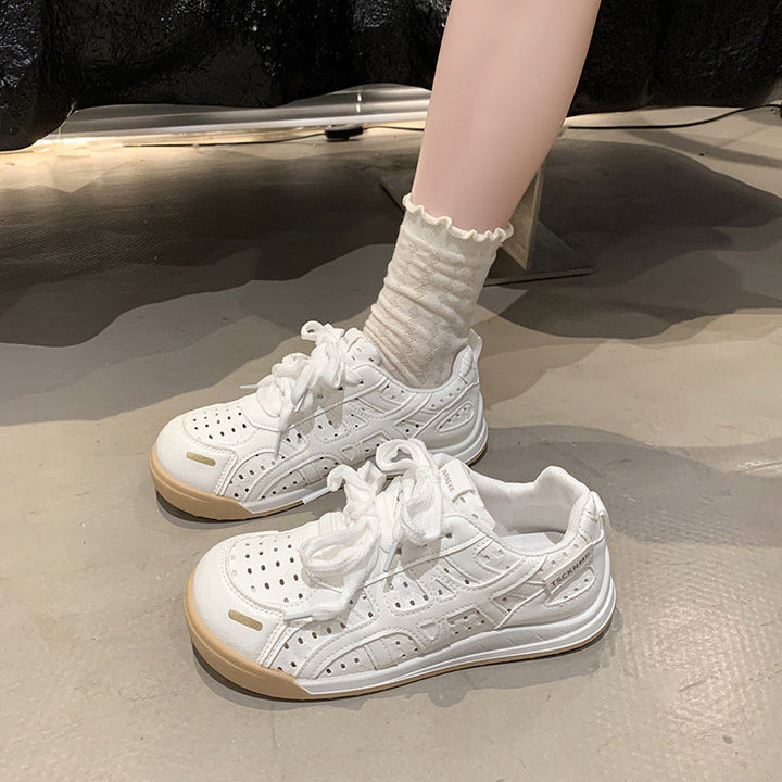 Damen Bequeme Freizeitsneaker mit atmungsaktiver Oberflächenstruktur und flexibler Sohle Drune