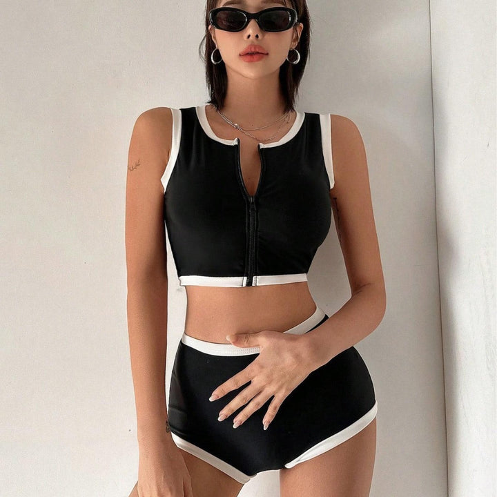 Damen Sportliches Zweiteiler-Badeoutfit Drune