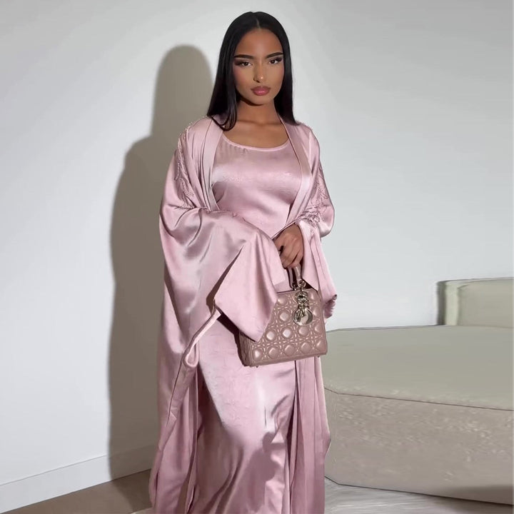 Damen elegante Maxikleid mit weitem Schnitt Drune