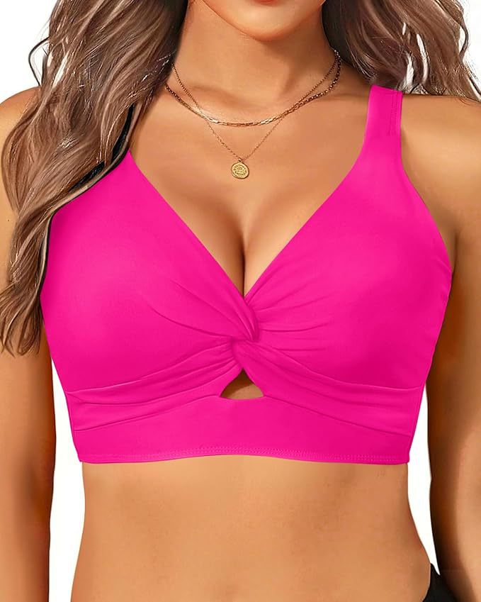 Damen sportliches Bikinioberteil mit floralem Design Drune