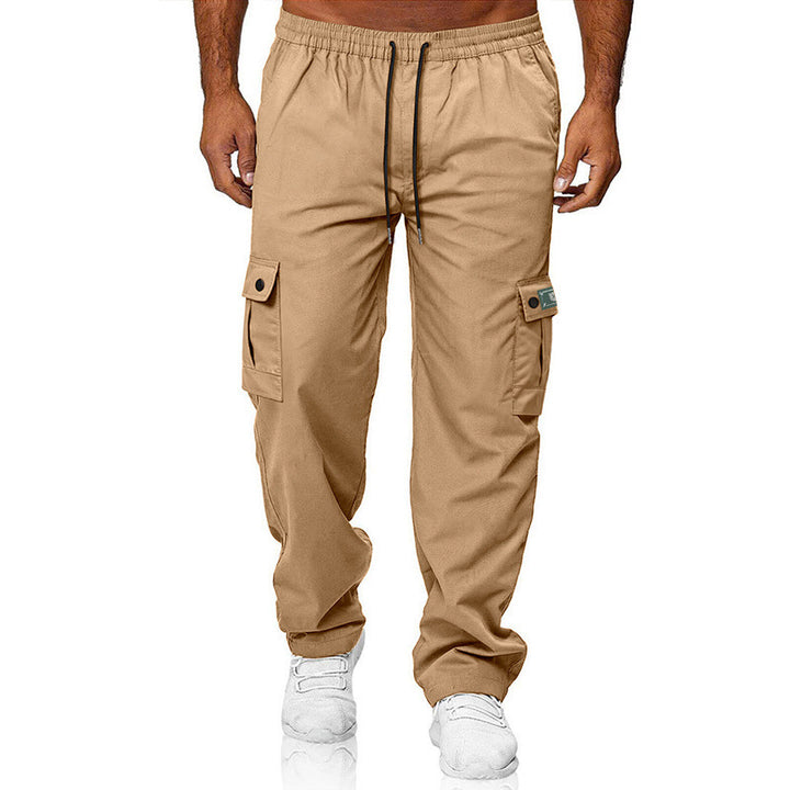 Herren Cargohose mit elastischem Bund, Kordelzug und Multifunktions-Taschen Drune
