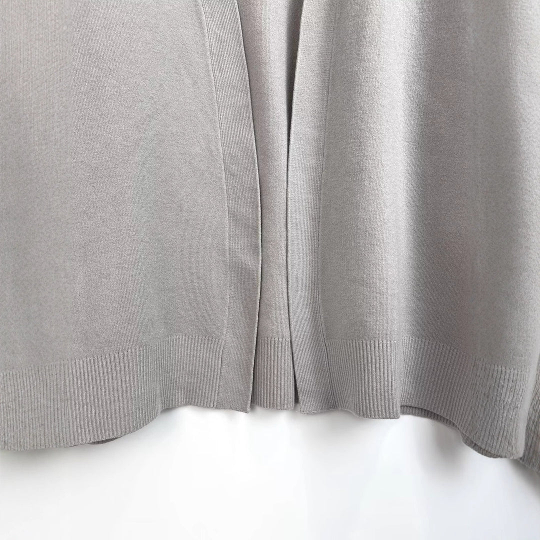 Damen lässiger Pullover mit klassischem Rundhalsausschnitt und langem Arm Drune