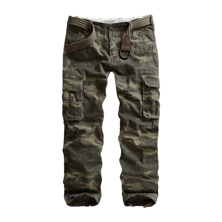 Herren Cargohose mit multifunktionalen Taschen und modernem Camouflagemuster Drune