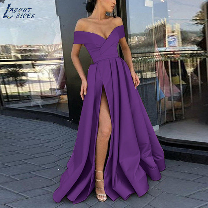 Drune | eBay Satin Mehrfarbiges Tiefes V-Ausschnitt Kleid