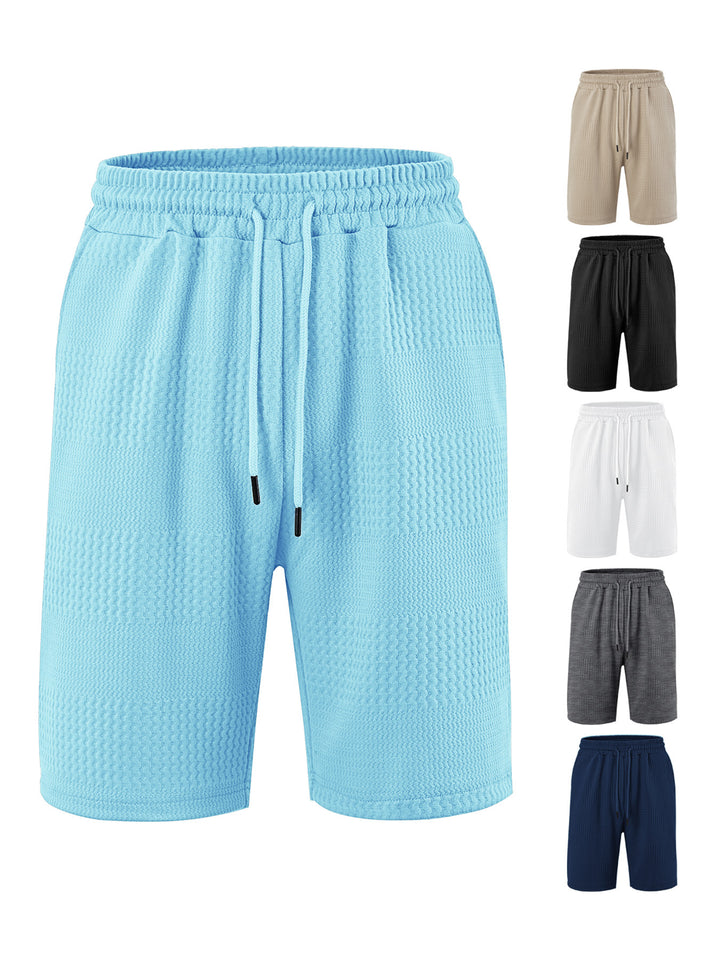 Herren Sportliche Kurze Hosen mit innovativer Textur und elastischem Bund Drune