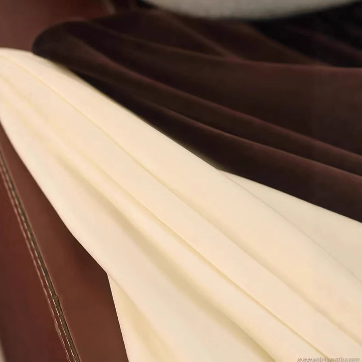 Damen Eleganter Maxirock aus hochwertigem Satin Drune