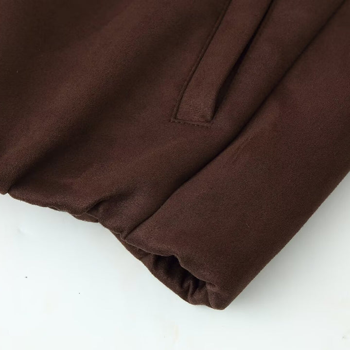 Damen elegante Steppjacke mit hohem Kragen Drune