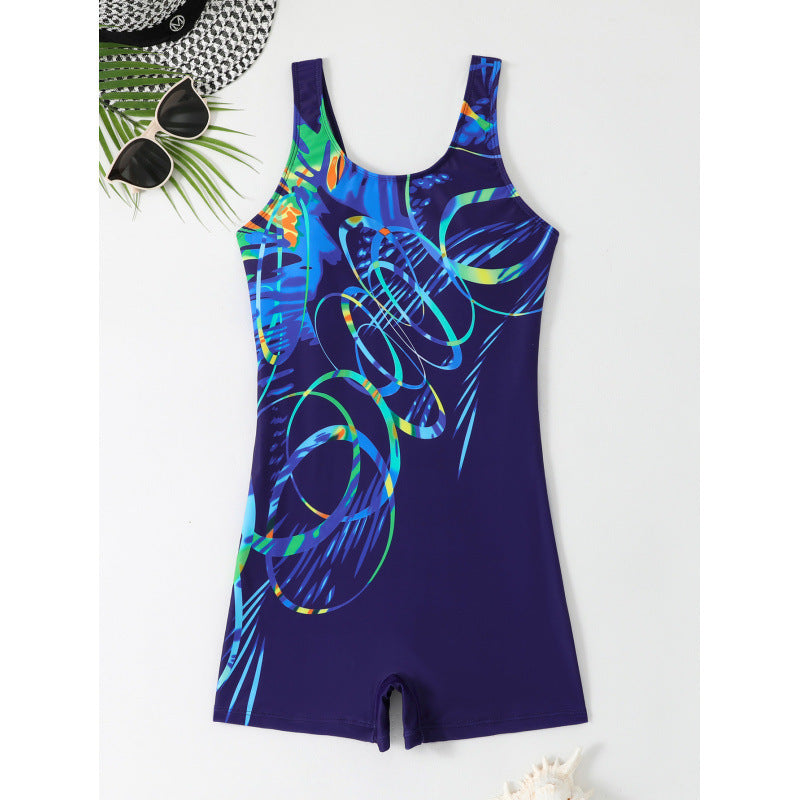 Damen Sportlicher Badeanzug mit trendigem Grafikdesign Drune