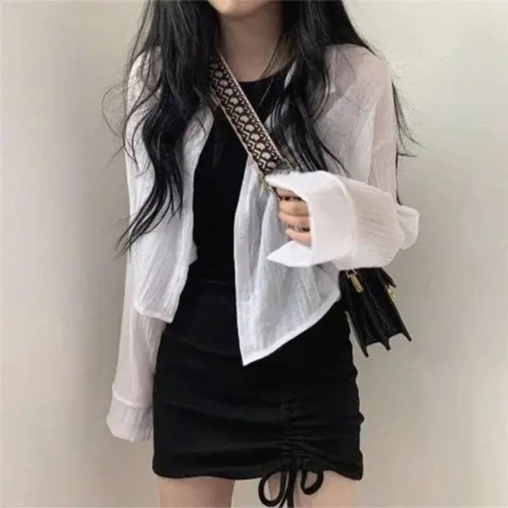 Damen figurbetontes Minikleid mit Raffung Drune