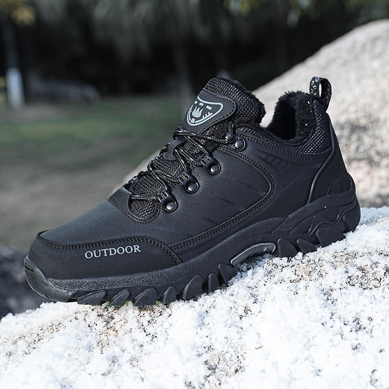 Herren Gefütterter Winter‑Trekking‑Halbschuh mit Thermofutter, wasserabweisender Membran und griffiger Offroad‑Profilsohle Drune
