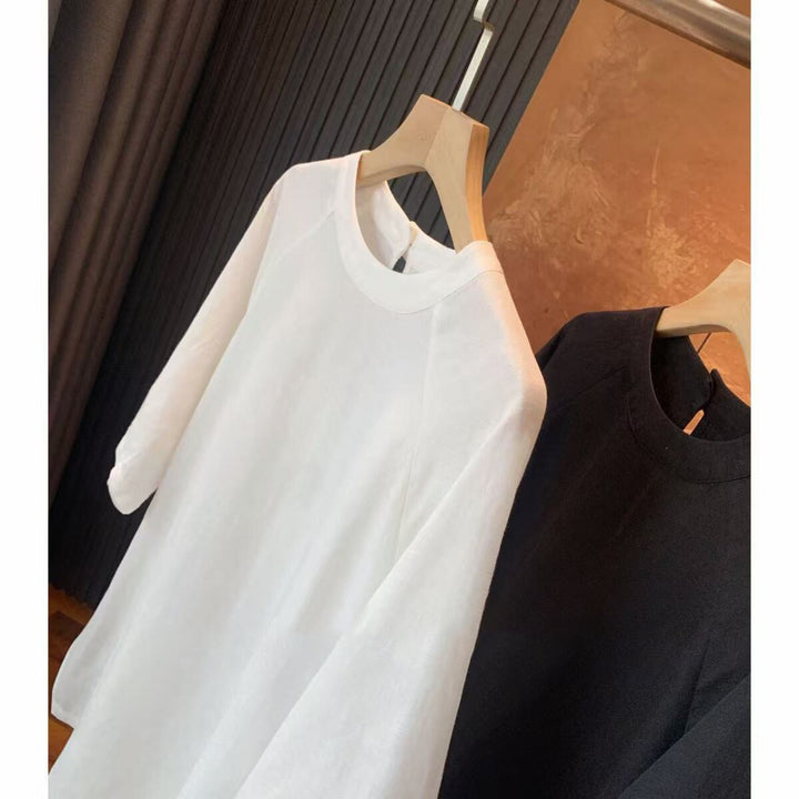 Damen Elegante und luftige Bluse aus feinem Stoff Drune