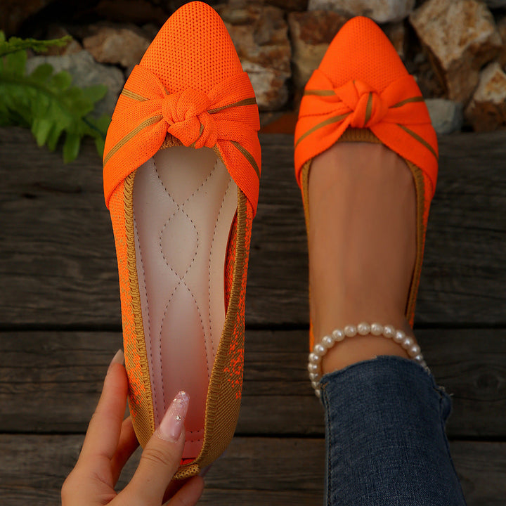 Damen Ballerina mit elegantem Schleifen-Design Drune