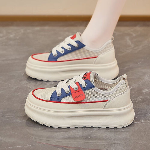 Damen Leichte Wedge‑Sneaker mit Netzgewebe, ergonomischer Memory‑Innensohle und profilierter Laufsohle Drune