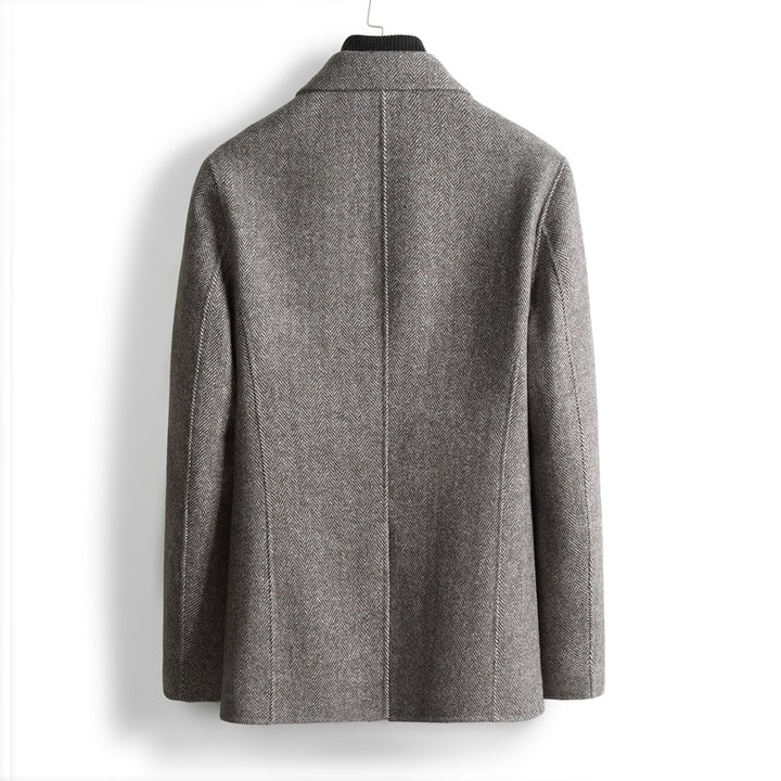 Herren Herringbone-Muster Blazer Drune