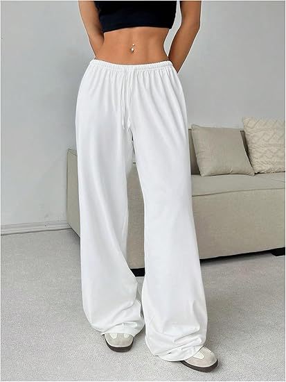Herren nan locker fallende Loungehose aus softem Jersey mit Kordelzug, elastischem Bund und geradem Bein Drune