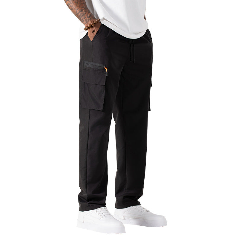 Herren Utility-Cargo-Hose mit elastischem Bund und Kordelzug Drune
