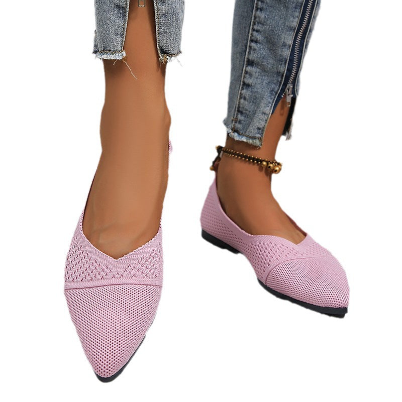 Damen Slingback-Ballerinas mit atmungsaktivem Netzdesign und flexiblem Fußbett Drune