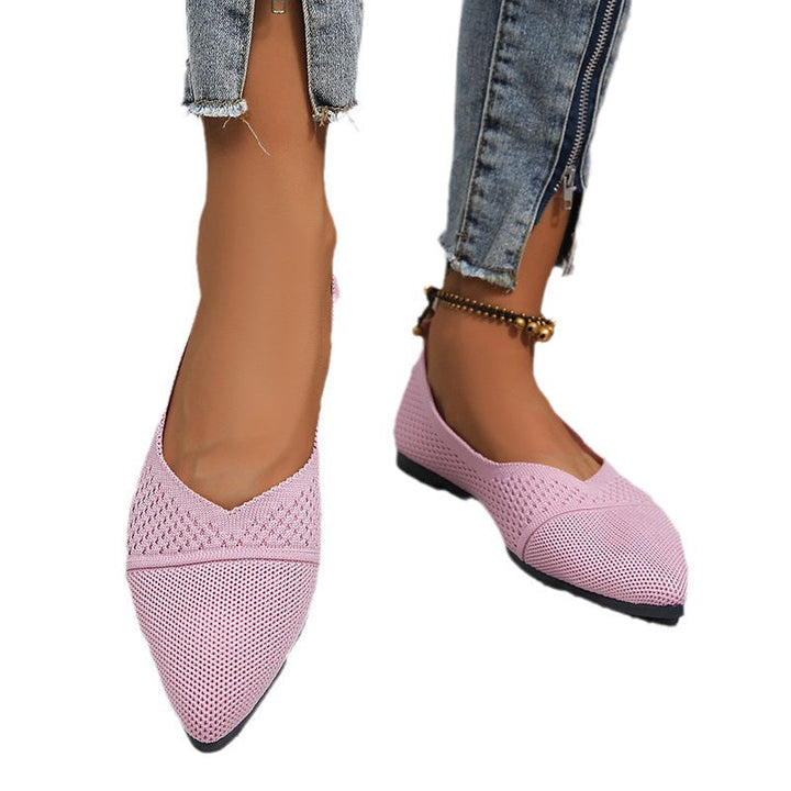 Damen Slingback-Ballerinas mit atmungsaktivem Netzdesign und flexiblem Fußbett Drune