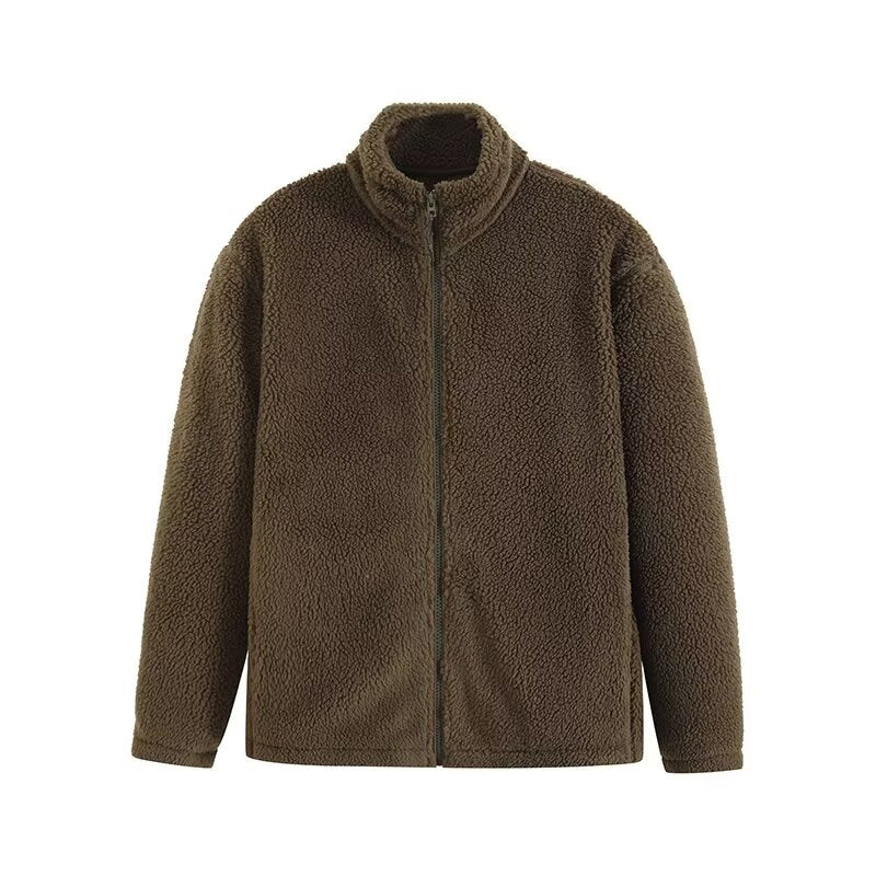 Damen Fleecejacke mit hohem Kragen und praktischen Reißverschlusstaschen Drune