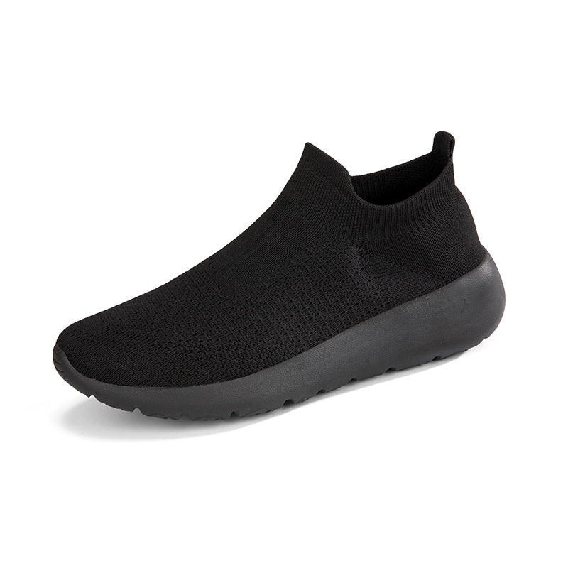 Unisex nan nahtloser Sockensneaker mit atmungsaktiver dreidimensionaler Strickkonstruktion und stoßdämpfender Flexsohle Drune