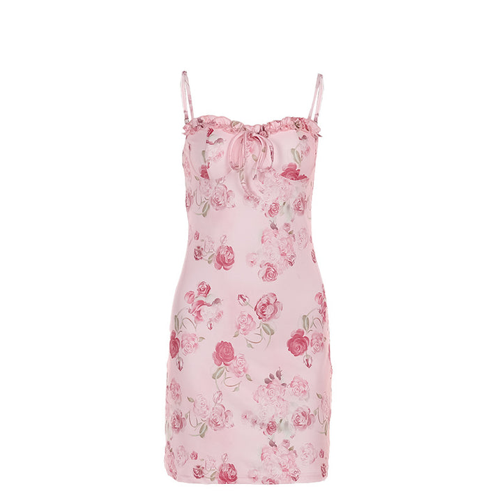 Damen Sommerliches Minikleid mit elegantem Floraldesign Drune