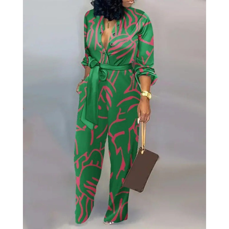 Damen Denim Jumpsuit mit modischem Patchwork-Design und praktischen Taschen Drune