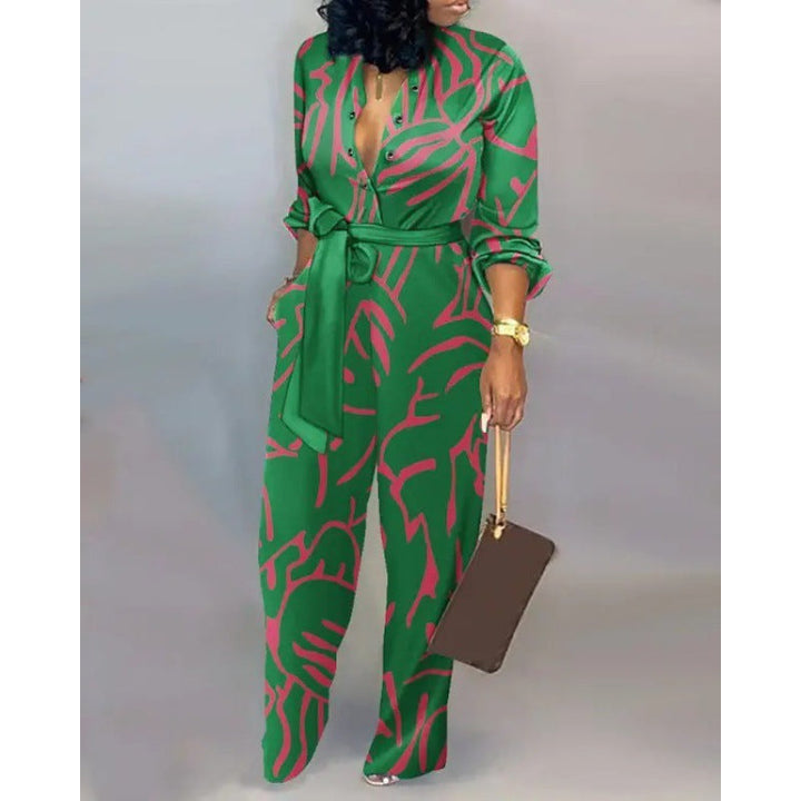 Damen Denim Jumpsuit mit modischem Patchwork-Design und praktischen Taschen Drune