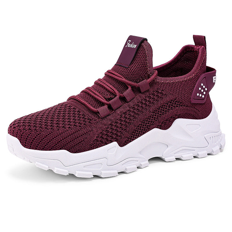 Damen Sportliche Sneaker mit atmungsaktiver Netzstruktur und dämpfender Sohle Drune