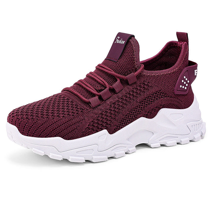 Damen Sportliche Sneaker mit atmungsaktiver Netzstruktur und dämpfender Sohle Drune
