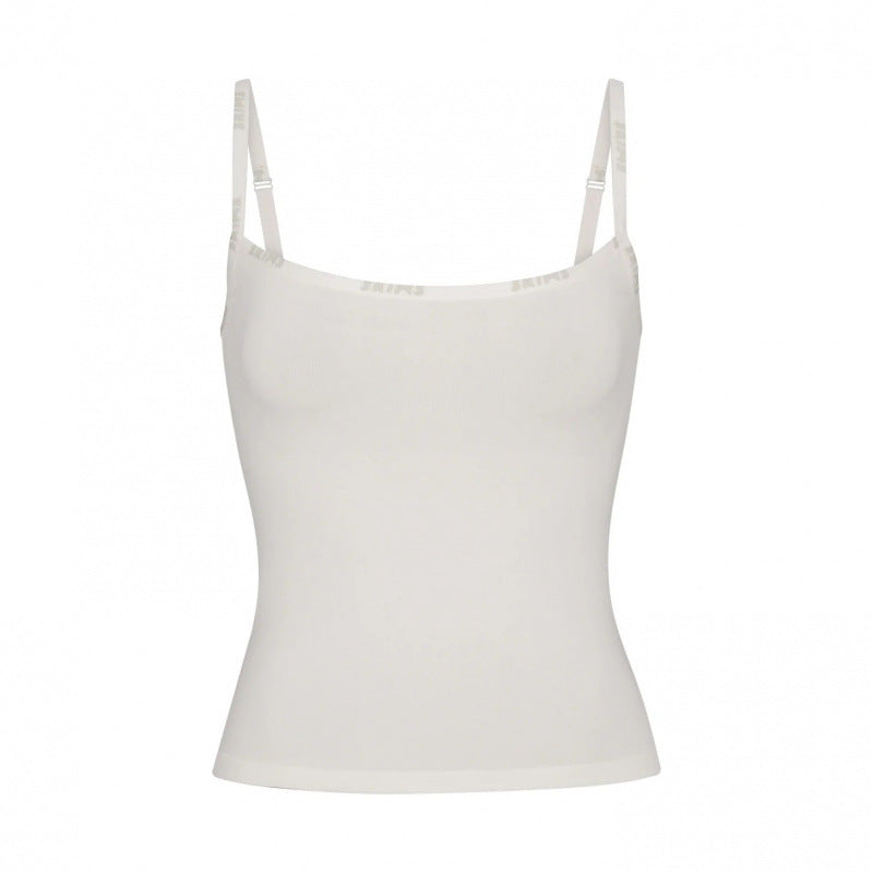 Damen verstellbare Träger Basic Top Drune