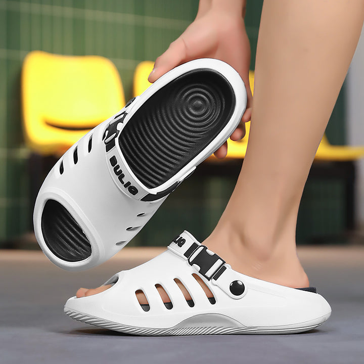Herren Badeschuhe mit beweglichem Fersenriemen und belüftetem Obermaterial Drune
