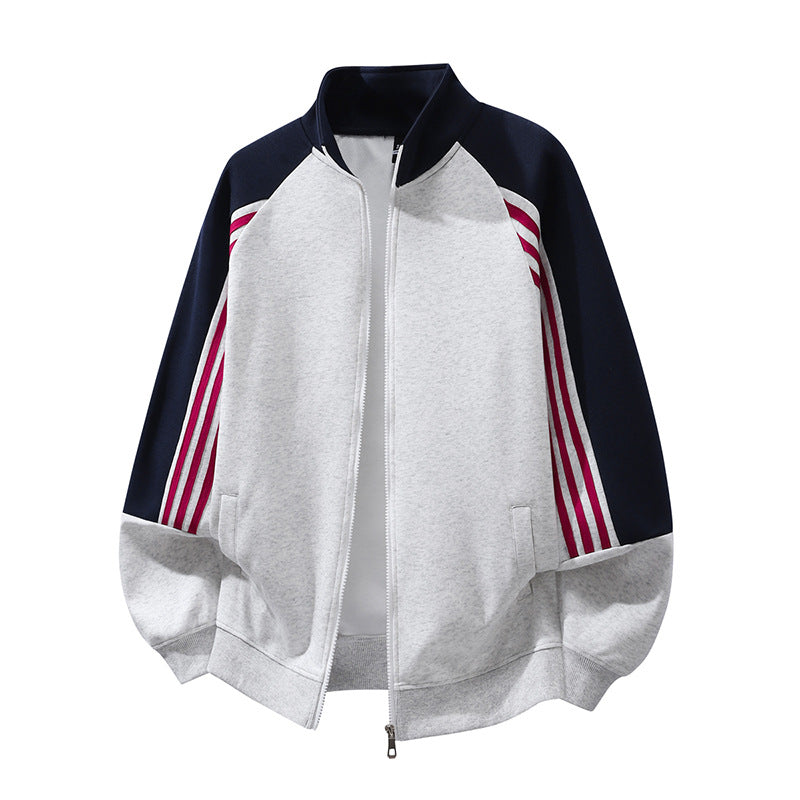 Herren Sportliche Übergangsjacke mit hohen Kragen und praktischen Taschen Drune