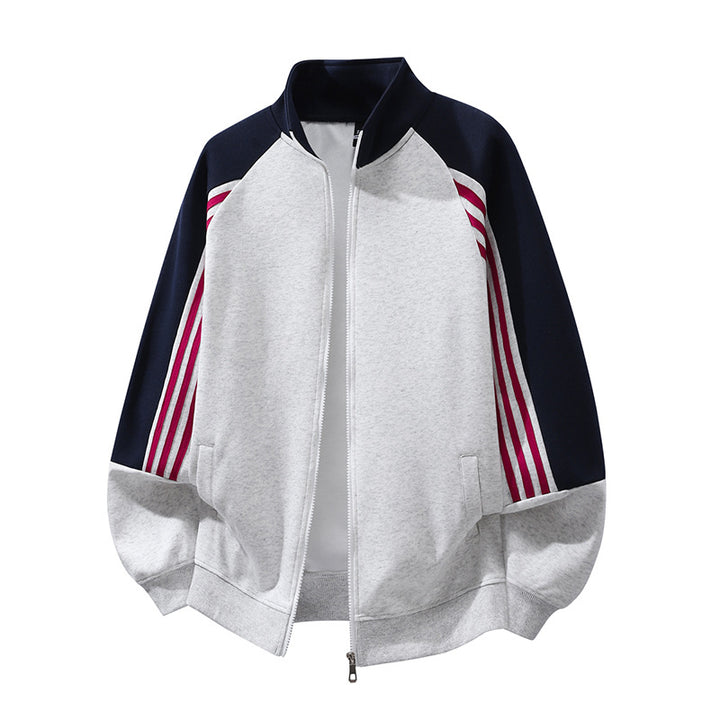Herren Sportliche Übergangsjacke mit hohen Kragen und praktischen Taschen Drune