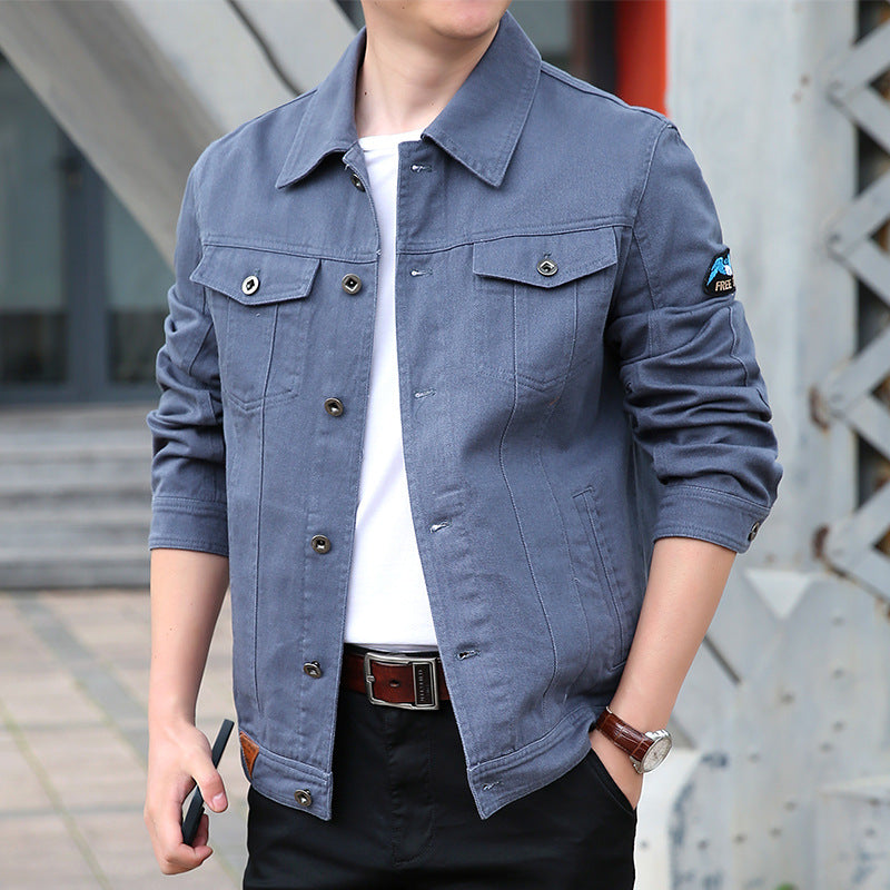 Herren Modische Jeanjacke Drune
