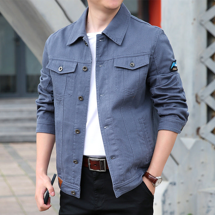 Herren Modische Jeanjacke Drune