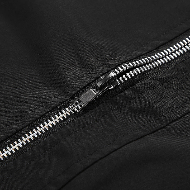 Herren Modische Bomberjacke mit Reißverschluss und praktischen Taschen Drune