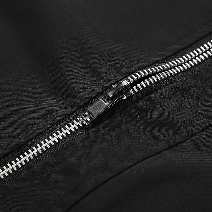 Herren Modische Bomberjacke mit Reißverschluss und praktischen Taschen Drune