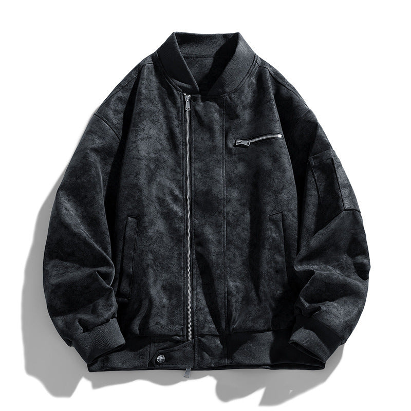 Herren Modische Bomberjacke mit praktischen Taschen Drune