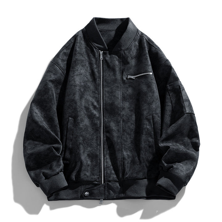 Herren Modische Bomberjacke mit praktischen Taschen Drune